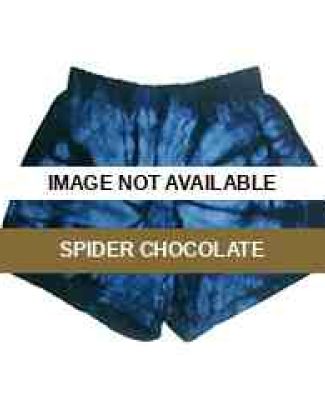 CD4000 tie dye 100% Cotton Adult Soffe Shorts SPIDER CHOCOLATE