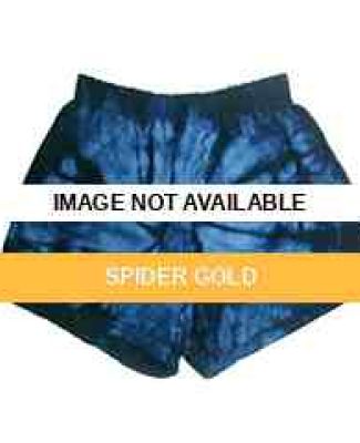 CD4000 tie dye 100% Cotton Adult Soffe Shorts SPIDER GOLD