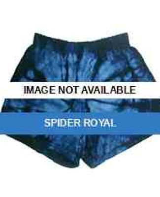 CD4000 tie dye 100% Cotton Adult Soffe Shorts SPIDER ROYAL