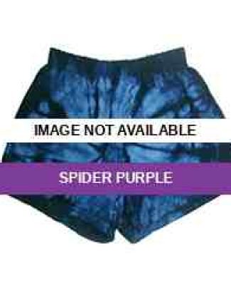 CD4000 tie dye 100% Cotton Adult Soffe Shorts SPIDER PURPLE