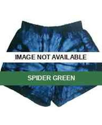 CD4000 tie dye 100% Cotton Adult Soffe Shorts SPIDER GREEN