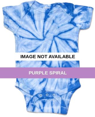 H5100 tie dye Infant Creeper Purple Spiral