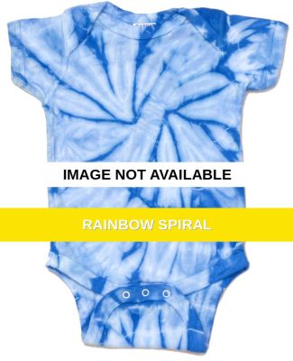 H5100 tie dye Infant Creeper Rainbow Spiral
