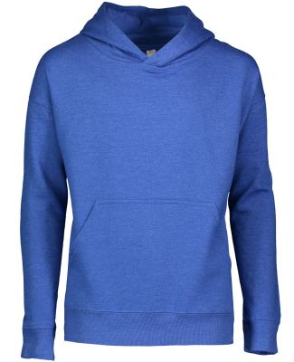 L2296 LA T Youth Fleece Hooded Pullover Sweatshirt in Vintage royal