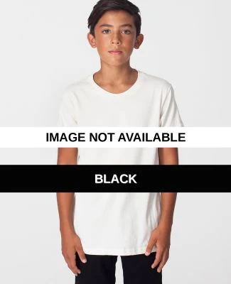 2201ORG American Apparel Youth Organic Fine Jersey Black