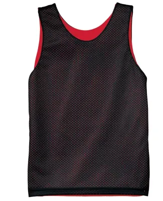 N2206 A4 Youth Reversible Mesh Tank BLACK/ RED