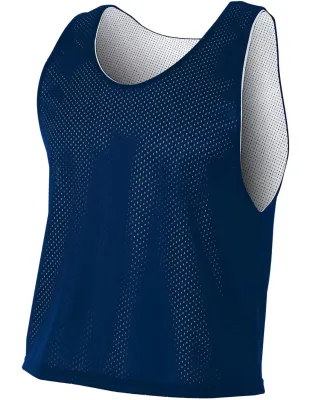 N2274 A4 Lacrosse Reversible Practice Jersey NAVY/ WHITE