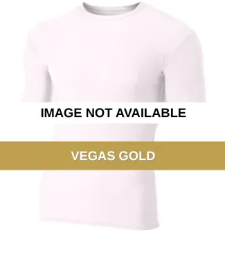 N3130 A4 Short Sleeve Compression Crew VEGAS GOLD