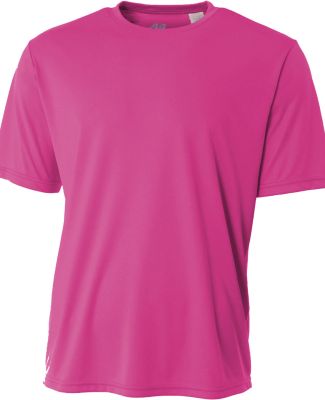 A4 N3142 Adult Cooling Performance Crew Tee in Fuchsia
