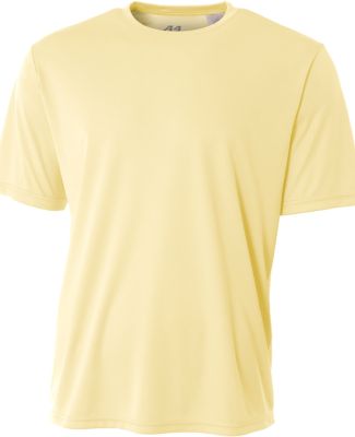 A4 N3142 Adult Cooling Performance Crew Tee in Light yellow