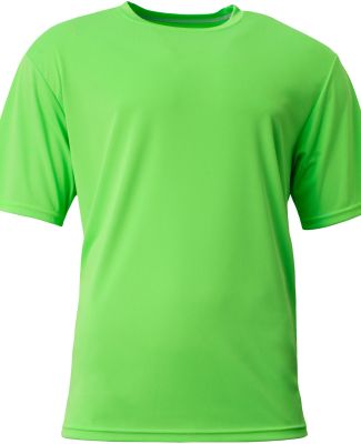 A4 N3142 Adult Cooling Performance Crew Tee in Safety green