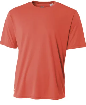 N3142 A4 Adult Cooling Performance Crew Tee CORAL