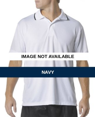 N3173 A4 Adult Basic Moisture Management Polo Navy