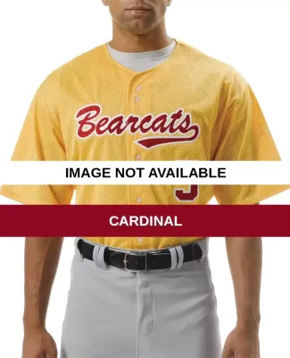N4117 A4 Adult Short Sleeve Baseball Shirt Cardinal