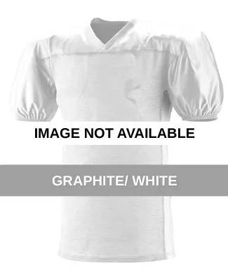 N4205 A4 Adult Titan 4-Way Stretch Football Jersey GRAPHITE/ WHITE