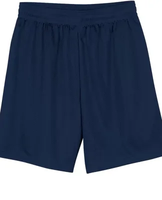 N5184 A4 7 Inch Adult Lined Micromesh Shorts NAVY