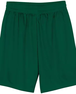 N5255 A4 9 Inch Adult Lined Micromesh Shorts FOREST GREEN