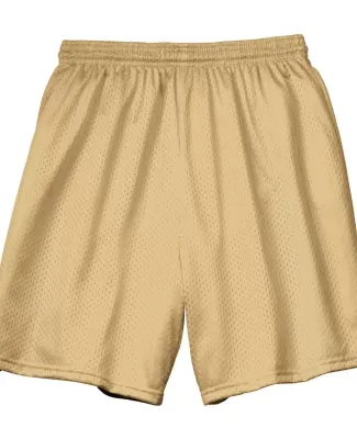 N5293 A4 Adult Lined Tricot Mesh Shorts VEGAS GOLD
