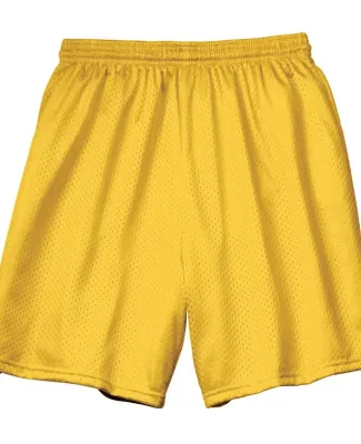 N5293 A4 Adult Lined Tricot Mesh Shorts GOLD