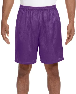N5293 A4 Adult Lined Tricot Mesh Shorts PURPLE