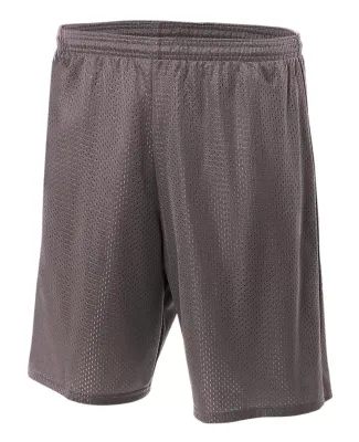 N5293 A4 Adult Lined Tricot Mesh Shorts GRAPHITE