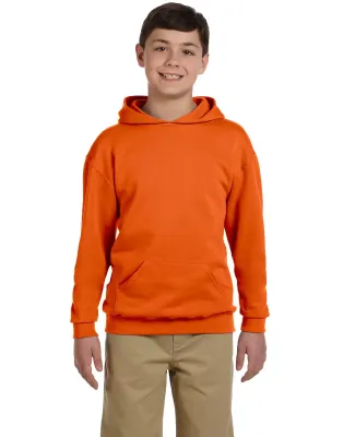 JERZEES 996Y NuBlend Youth Hooded Pullover Sweatsh in Safety orange