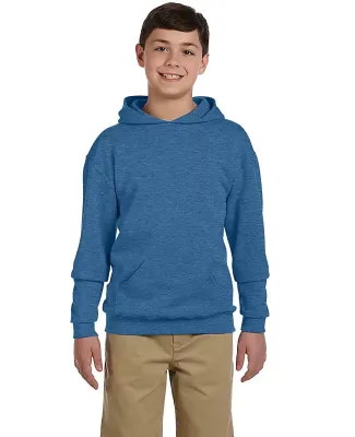 JERZEES 996Y NuBlend Youth Hooded Pullover Sweatsh in Vintage heather blue