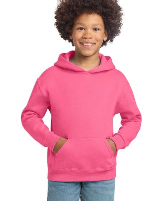 JERZEES 996Y NuBlend Youth Hooded Pullover Sweatsh in Neon pink