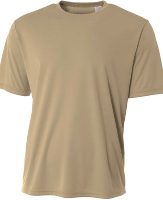 NB3142 A4 Youth Cooling Performance Crew Tee in Sand
