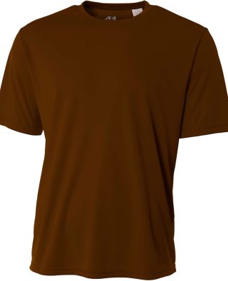 NB3142 A4 Youth Cooling Performance Crew Tee in Brown
