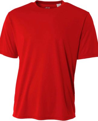 NB3142 A4 Youth Cooling Performance Crew Tee in Scarlet