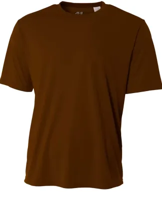 NB3142 A4 Youth Cooling Performance Crew Tee BROWN