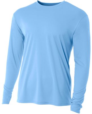 NB3165 A4 Youth Cooling Performance Long Sleeve Cr in Light blue