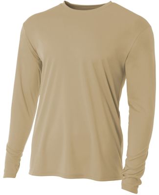 NB3165 A4 Youth Cooling Performance Long Sleeve Cr in Sand