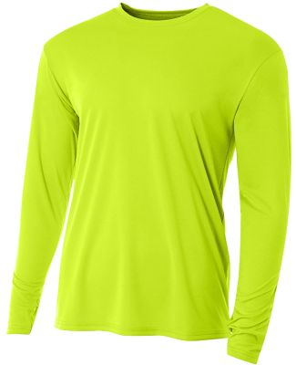 NB3165 A4 Youth Cooling Performance Long Sleeve Cr in Lime