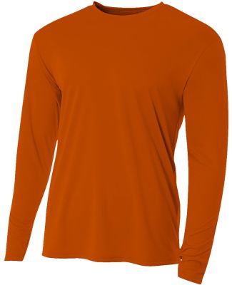 NB3165 A4 Youth Cooling Performance Long Sleeve Cr in Burnt orange