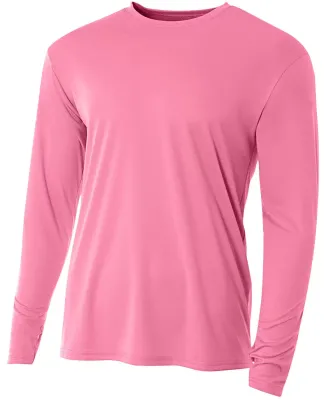 NB3165 A4 Youth Cooling Performance Long Sleeve Cr PINK