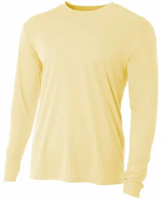 NB3165 A4 Youth Cooling Performance Long Sleeve Cr LIGHT YELLOW