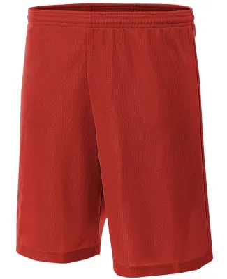 NB5184 A4 6 Inch Youth Lined Micromesh Shorts SCARLET