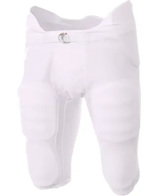 NB6180 A4 Youth Flyless Integrated Football Pant White