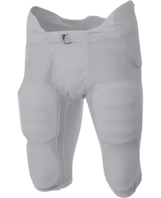 NB6180 A4 Youth Flyless Integrated Football Pant Silver