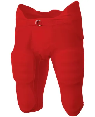 NB6180 A4 Youth Flyless Integrated Football Pant Scarlet