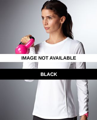 N9119L New Balance Ladies' Tempo Long-Sleeve Perfo BLACK
