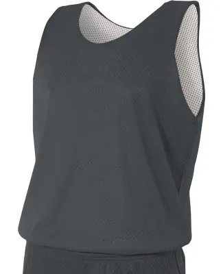 NF1270 A4 Adult Reversible Mesh Tank GRAPHITE/ WHITE