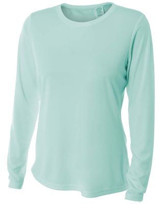 NW3002 A4 Women's Long Sleeve Cooling Performance  in Pastel mint
