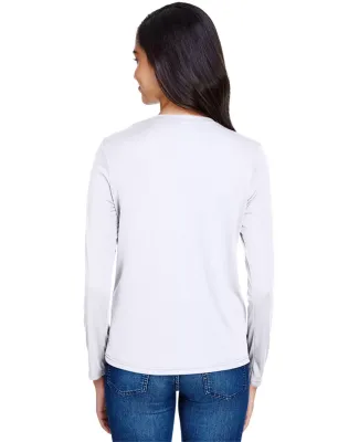 NW3002 A4 Women's Long Sleeve Cooling Performance  WHITE