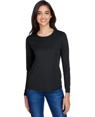 NW3002 A4 Women's Long Sleeve Cooling Performance  BLACK