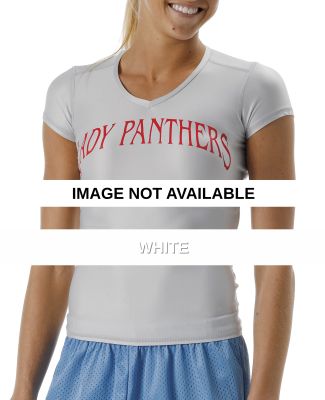 NW3199 A4 Short Sleeve Compression V-neck White