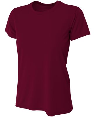 NW3201 A4 Women's Cooling Performance Crew T-Shirt in Maroon