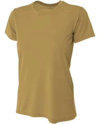NW3201 A4 Women's Cooling Performance Crew T-Shirt in Vegas gold
